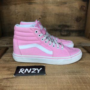 all pink vans high tops